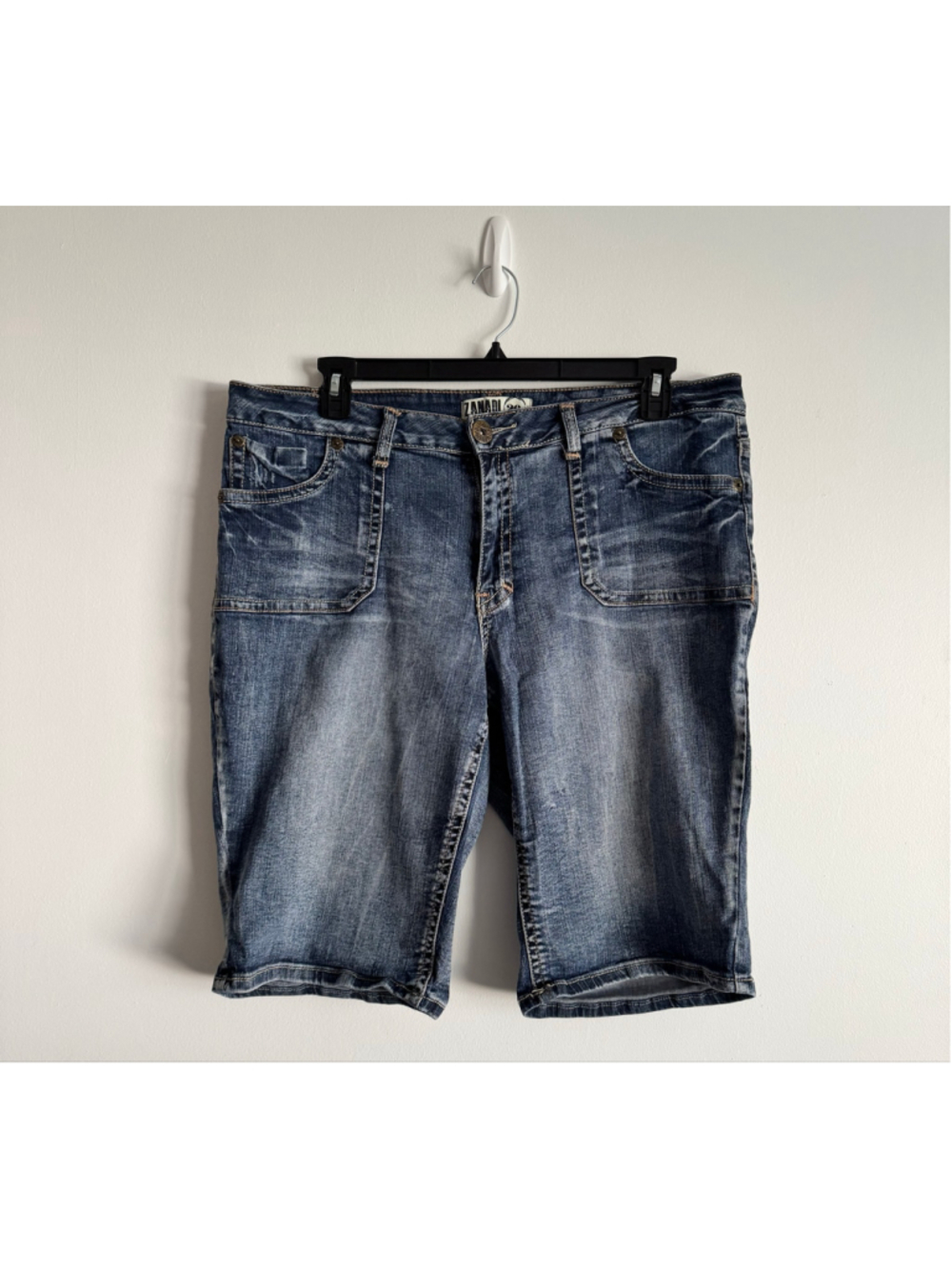 Women's Zanadi Jean Shorts Plus Size 20W Blue
